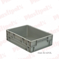 Caja de plastico apilable norma europa 400x300 (ref eu-4312l)