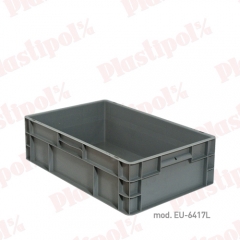 Caja de plastico apilable norma europa 600x400 (ref eu-6417l)