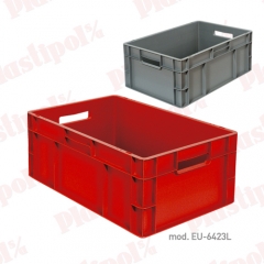 Caja de plastico apilable norma europa 600x400 (ref eu-6423l)