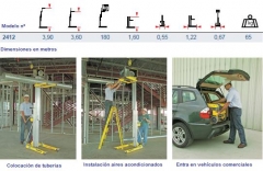 Elevador de material o de carga sumner