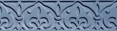 Cenefa decorativa en azul