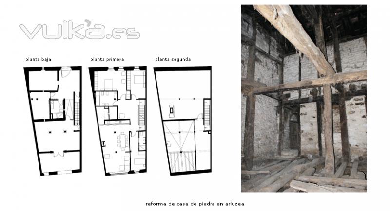 Reforma de casa de piedra en Arluzea