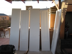 Puertas de armario lacadas con esmalte laca blanco
