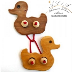 Juegos de ingenio Patos madera