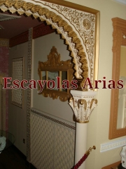 Arco arabe de escayola decoracion arabe