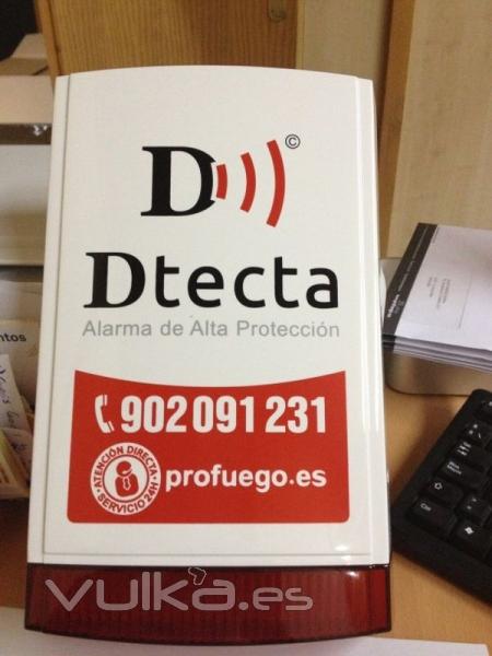 Sirena Exterior Alarma Dtecta by profuego.es Barcelona