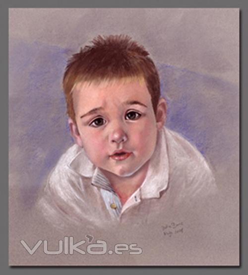 retrato al pastel