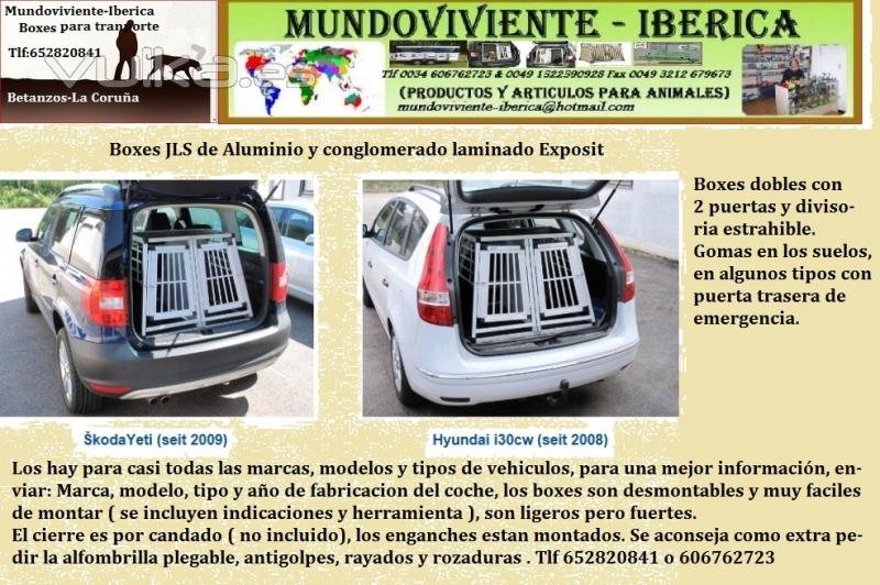 Boxes de JLS, Dobles y desmontables para casi todas las marcas de coches