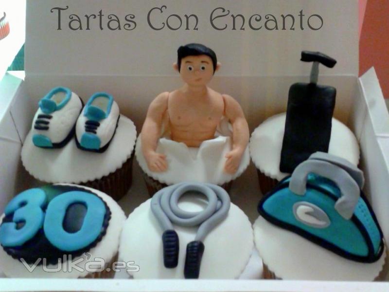 Cupcakes decoradas para cualquier ocasin.