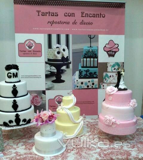 Tartas con Encanto presente en las ferias de bodas.