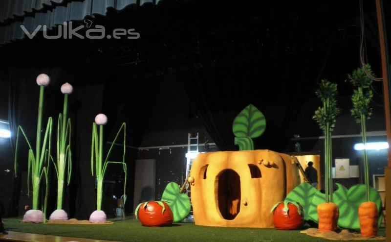 Escenografía en porex 