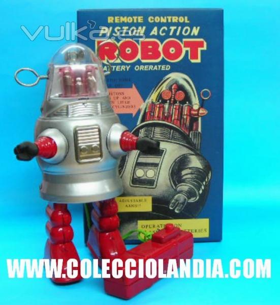COLECCIOLANDIA ( tienda juguetera juguetes de hojalata Madrid Espaa hoja de lata Madrid ) Robot 