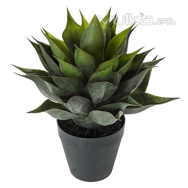 Plantas artificiales. Planta agave artificial con maceta 30 en La Llimona home