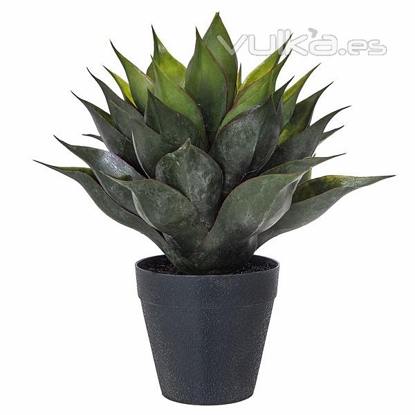 Plantas artificiales. Planta agave artificial con maceta 30 en La Llimona home (1)