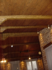 Forrado de techo con madera