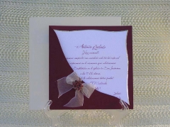 Ref. 5481 - Invitación de Boda de linea Romántica con un diseño Exclusivo.