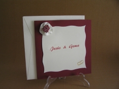 Ref. 5431 - Invitación de Boda Clásica con una ligera tendencia a Rústica.