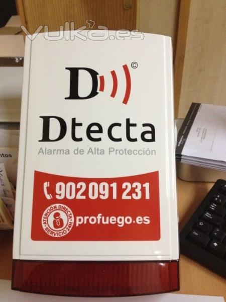 alarma de alta proteccion Dtecta las palmas extintores