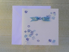 Ref. 5486 - tarjetas de boda vanguardistas en tonos azules.