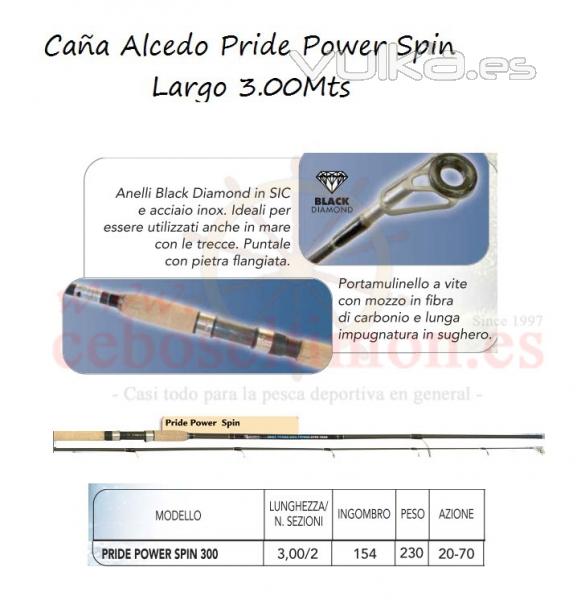 www.ceboseltimon.es - Caña Alcedo/Dip Pride Power Spin 3.00MTS
