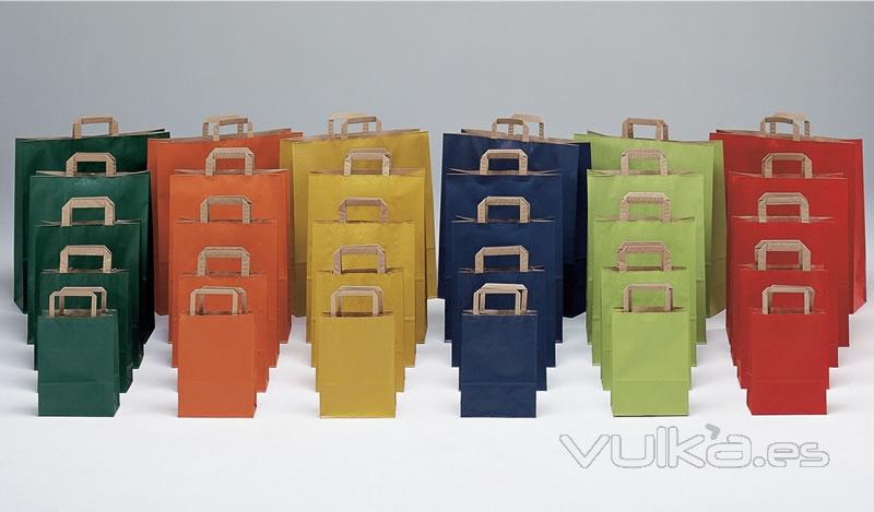 Bolsas de papel kraft coloreadas