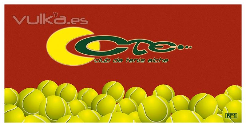 Toalla club de tenis.