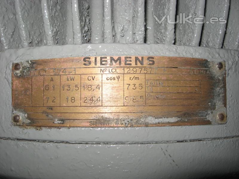 Placa de Caractersticas Motor Siemens