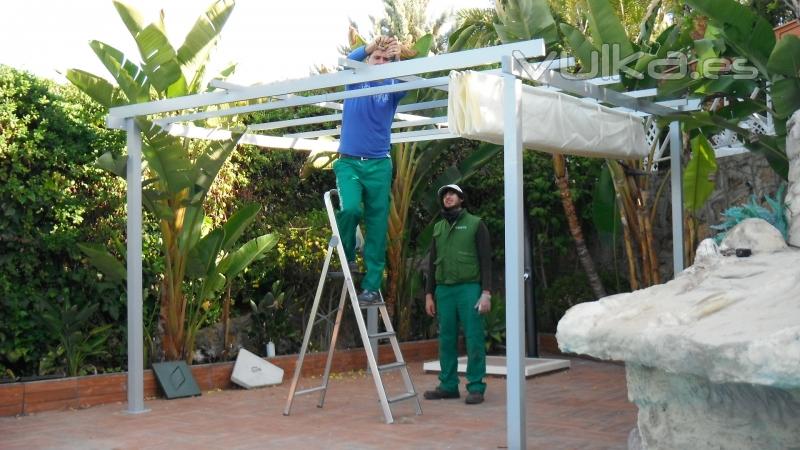 Instalacion de pergola