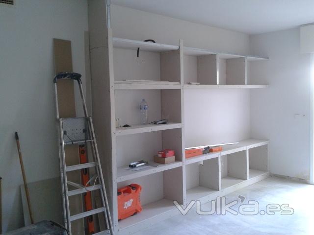 Creacion de mueble en yeso laminado tipo pladur