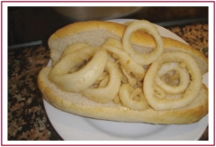 Bocadillo de calamares a la romana