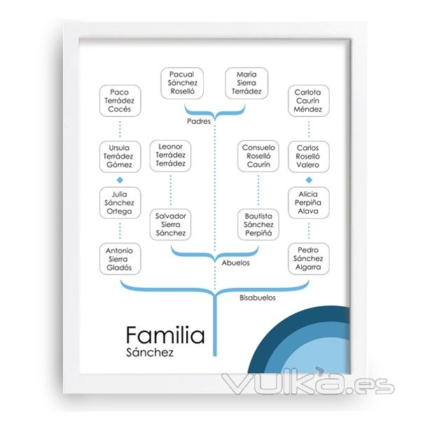 Quercus - rbol genealgico familiar 