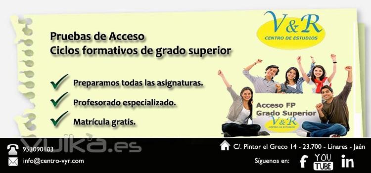 Pruebas de acceso: Grado superior