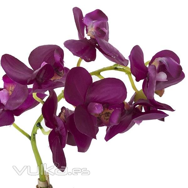 Planta flores orquideas artificiales lilas latex 42 en La Llimona home (1)