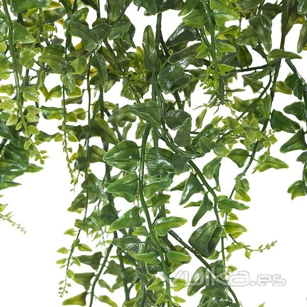Plantas colgantes artificiales. Planta artificial colgante baker fern verde en La Llimona home (2)