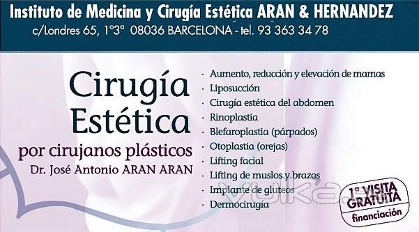 Listado de operaciones de cirugia esttica