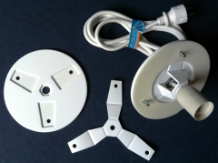 Con pvc espumado y mucha imaginacion hemos creado un portalamparas