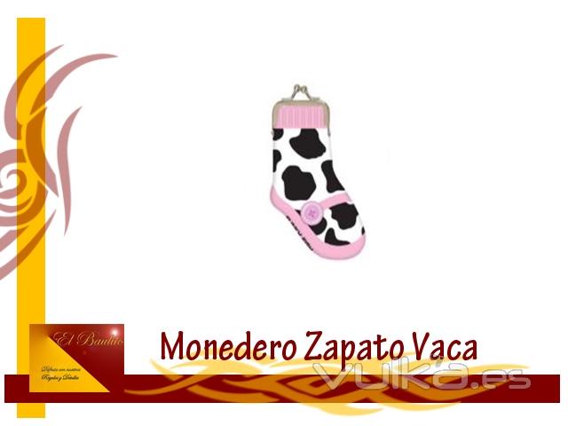 MONEDERO ZAPATO VACA