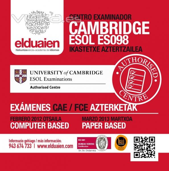 Cambrideko azterketen data berriak! / Nuevas fechas de exámenes Cambridge