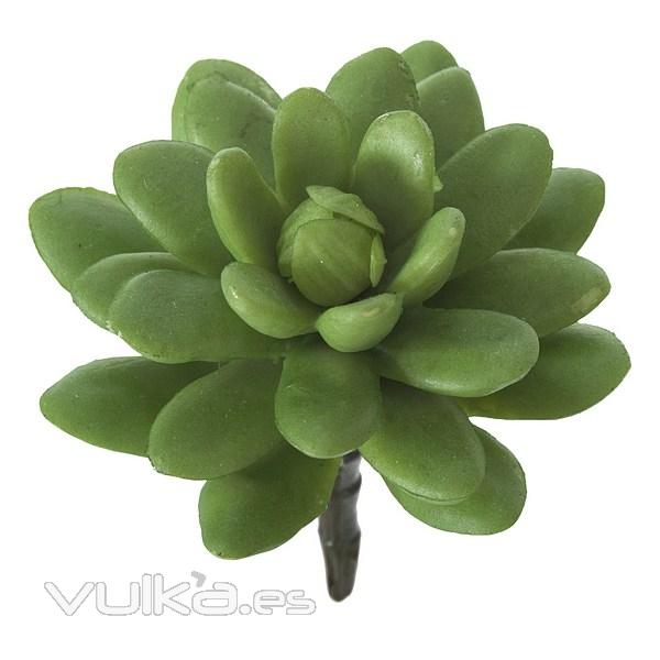 Plantas artificiales. Planta mini echeveria pulindonis artificial verde 10 en La Llimona home