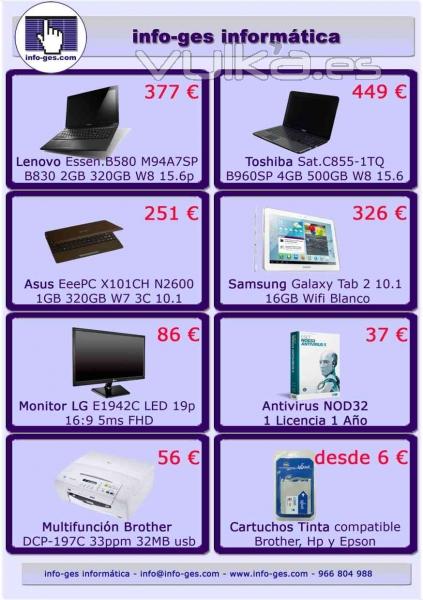 Folleto tienda on-line www.info-ges.com