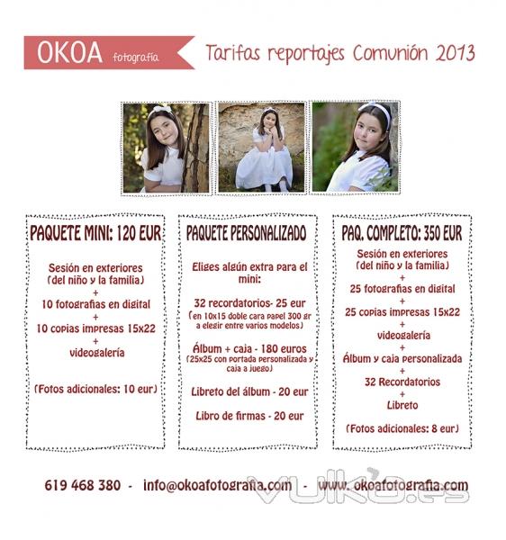 Ofertas- Reportajes comunin 2013