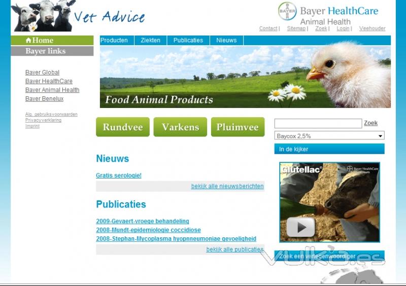 Sitio web Bayer Healthcare