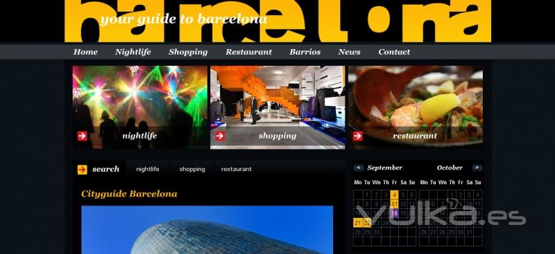 Sitio Web Cityguide Barcelona