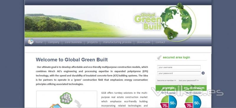 Sitio web Global Green Built