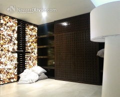 Mueble con cama abatible a medida diseno muxacra, arquitectos, mojacar fabricacion y montaje wwwna