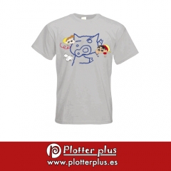 Camiseta de shinchan y su hermana pintando al cerdito valiente disponible en wwwplotterpluses