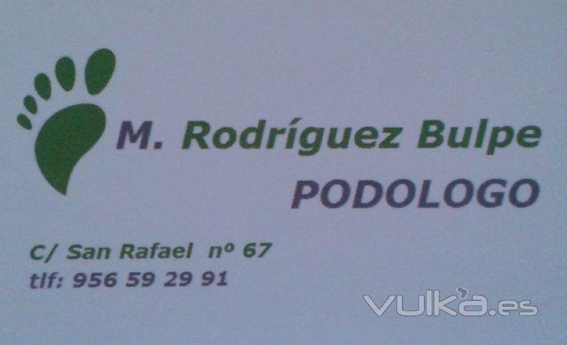 Manuel Rodriguez Bulpe PODOLOGO