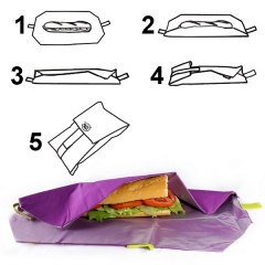 Porta comidas bocn roll porta bocatas reutilizable lila en la llimona home (1)