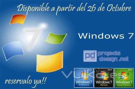 WINDOWS 7 - Disponible a partir del 26 de Octubre