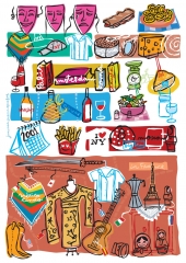  Ilustraciones Coca-Cola, Aquabona, Nestlé, Panrico, Bic, entre otros. +info en www.juanmagarcia.net